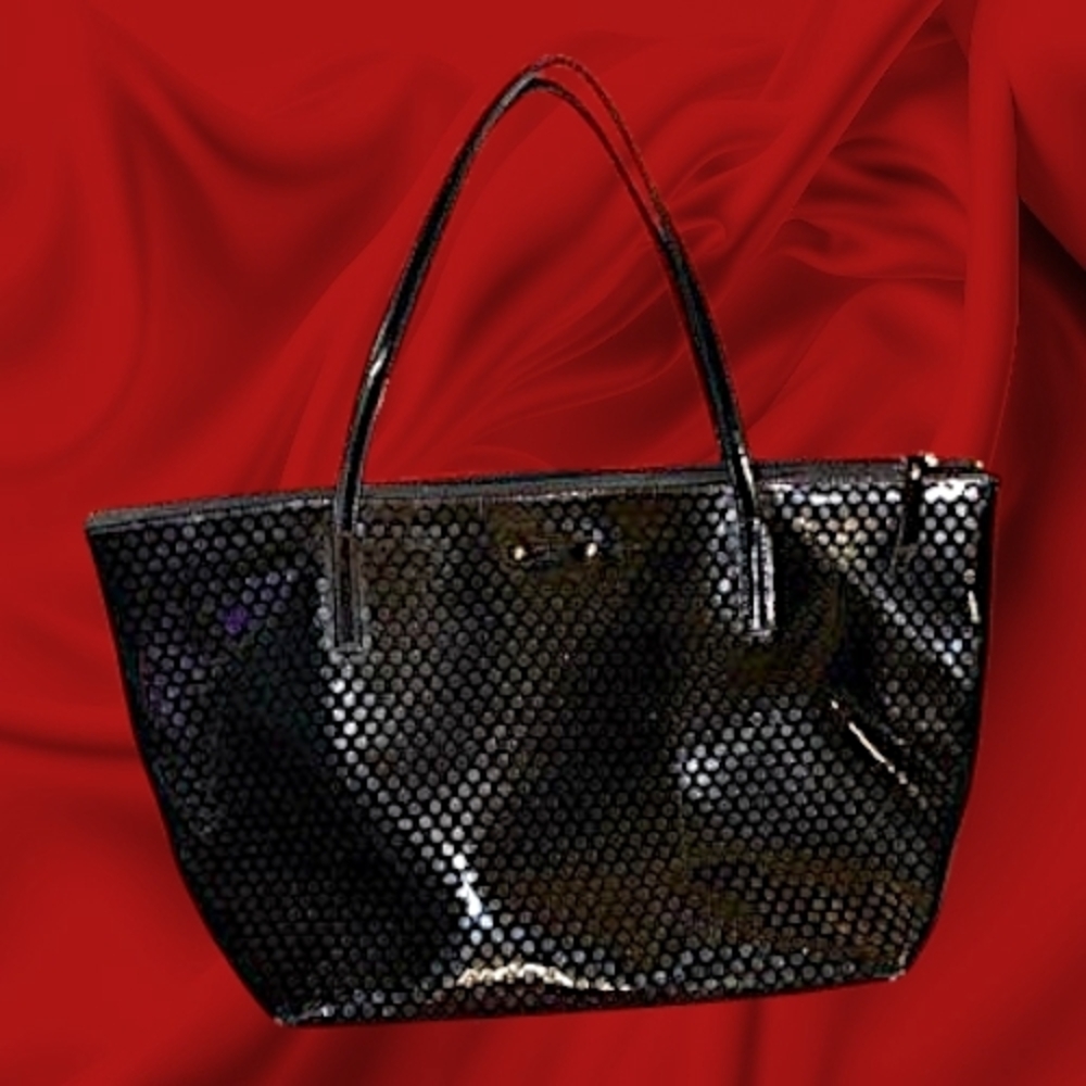 Kate Spade Black Polka Dot Tote